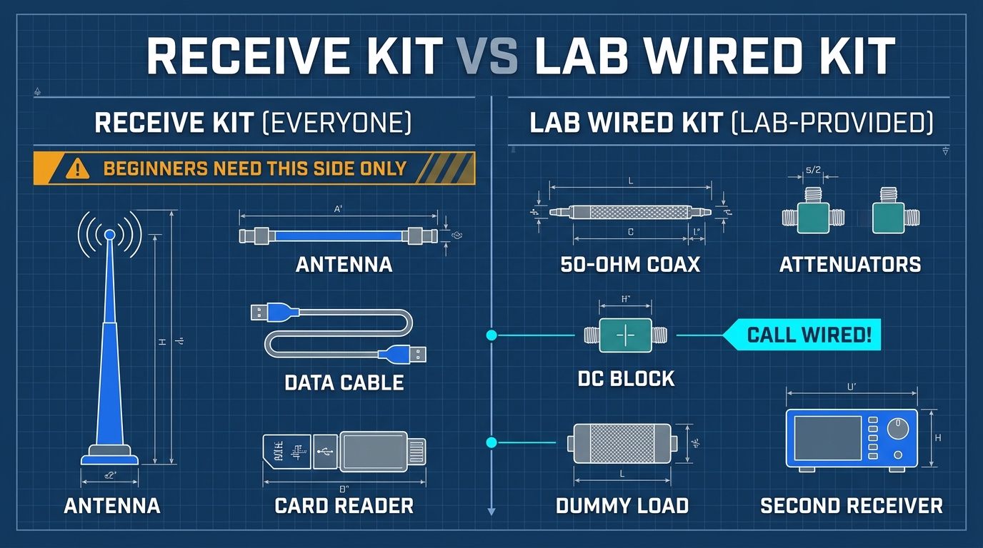 Receiving Kit and Wired Experiment Accessories