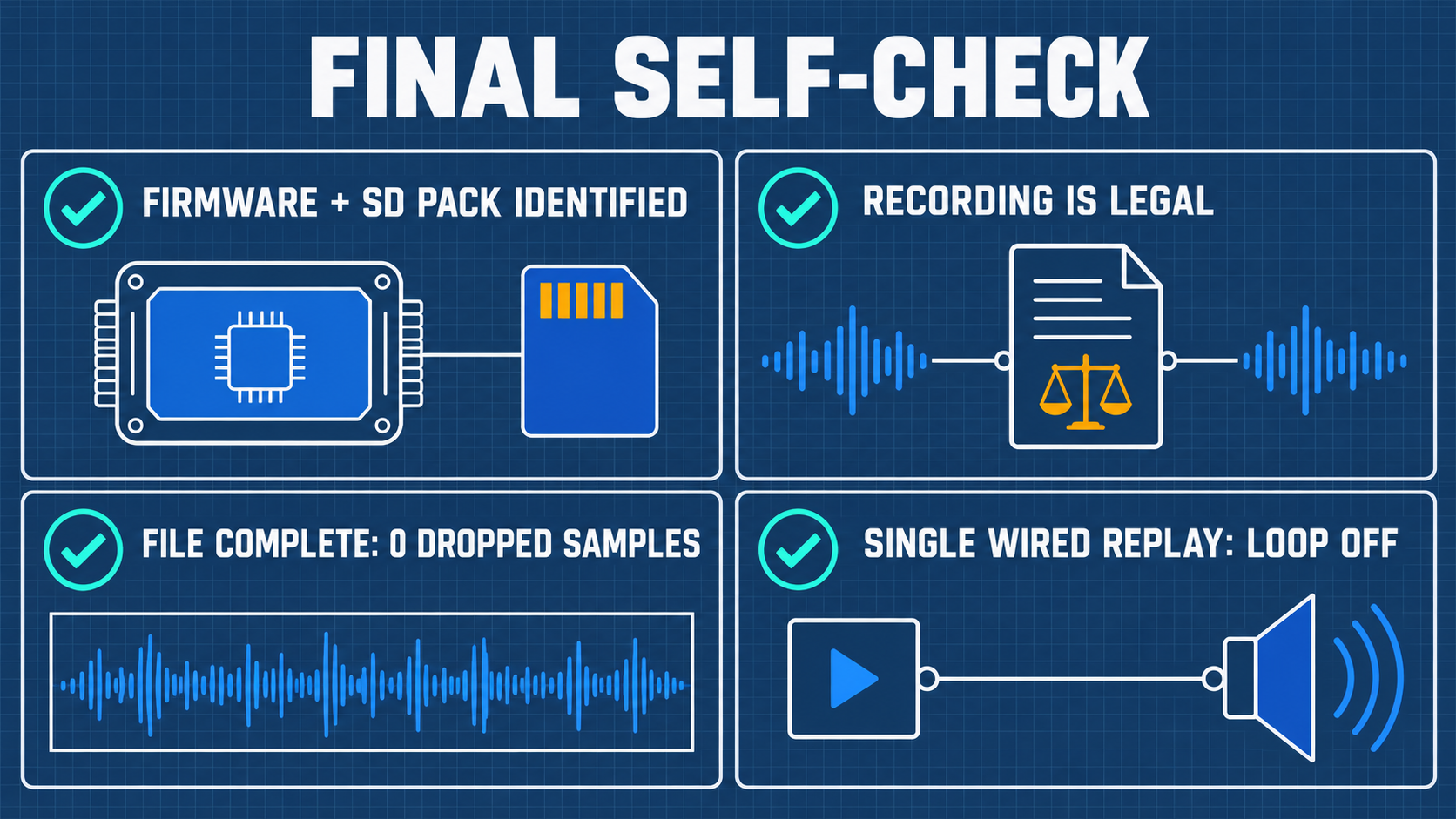 Pre-Completion Laboratory Self-Check Gateways