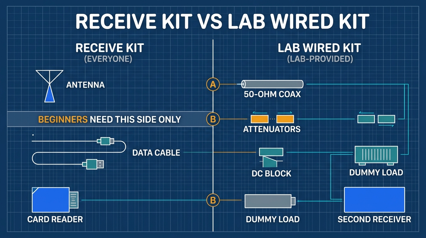 Receiving Kit and Wired Experiment Accessories