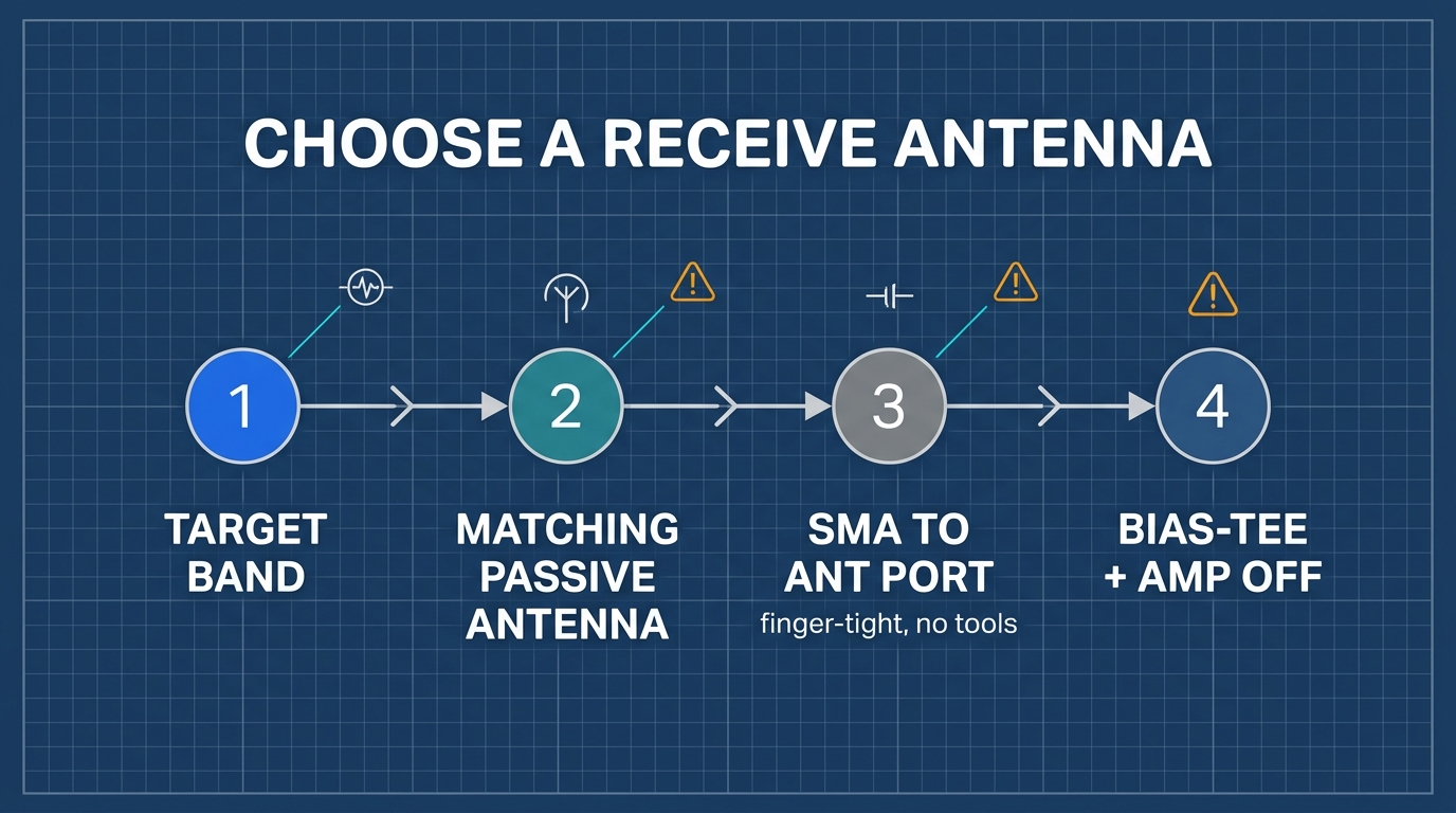 Receiving Antenna Selection and Dual-Side SMA Allocation